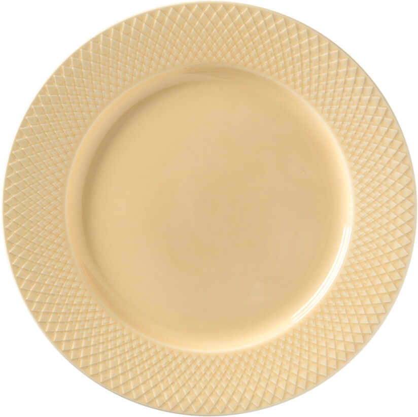 Rhombe Middagstallerken &Oslash;27 cm sand porcel&aelig;n
