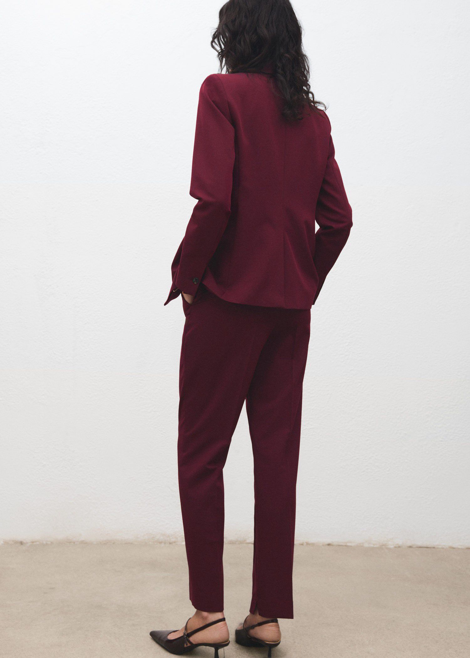 Straight suit trousers