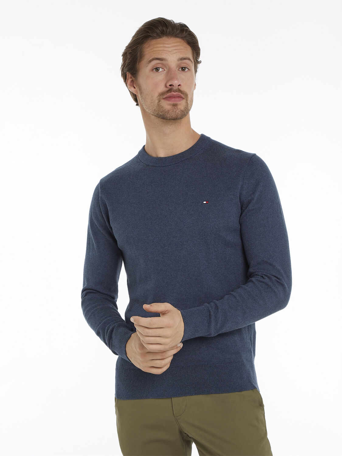 PIMA ORG CTN CASHMERE CREW NECK
