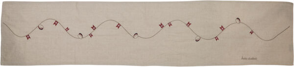 Bordløber rød student 40x160cm