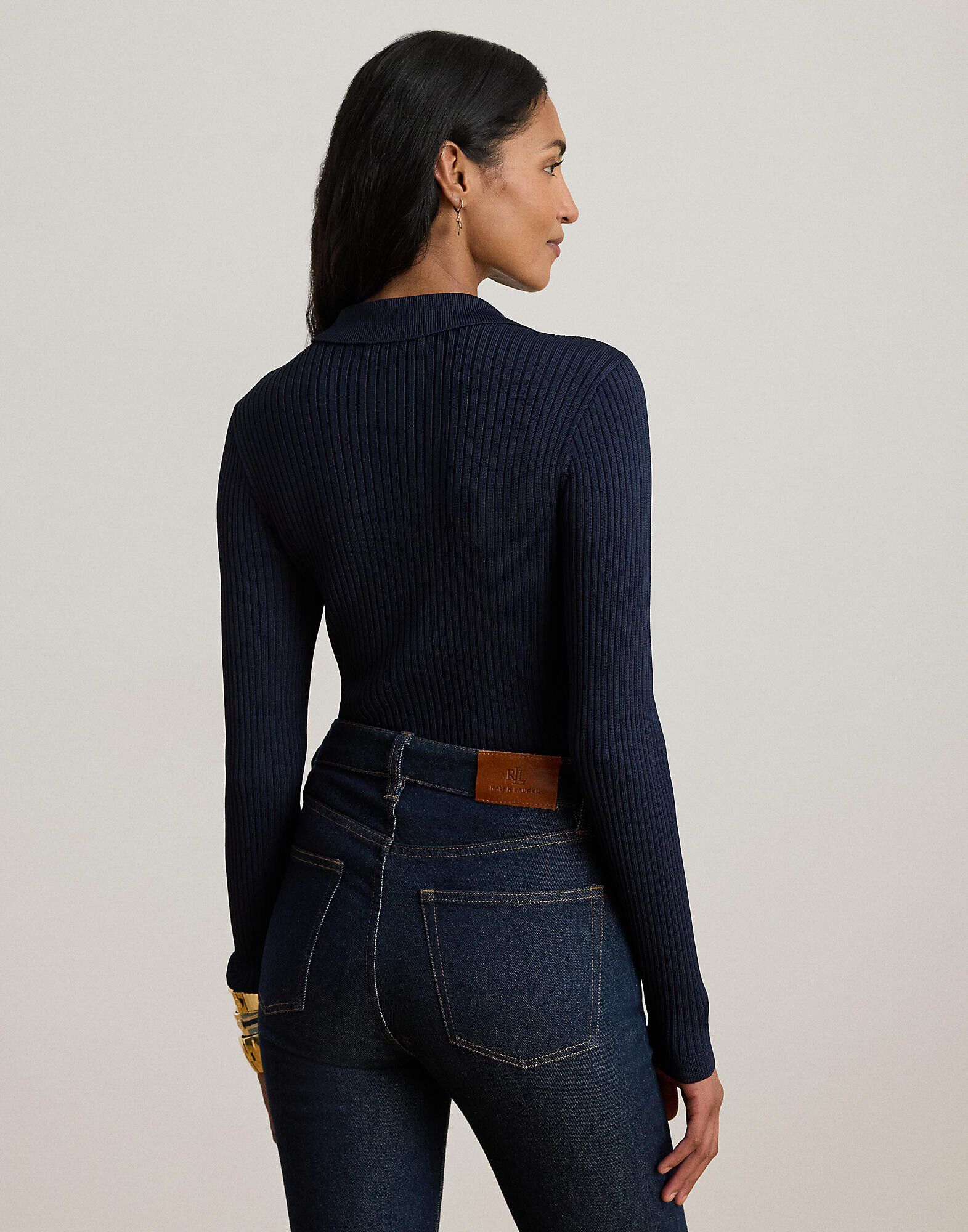 MATTE RAYON NYLON-LS SWEATER