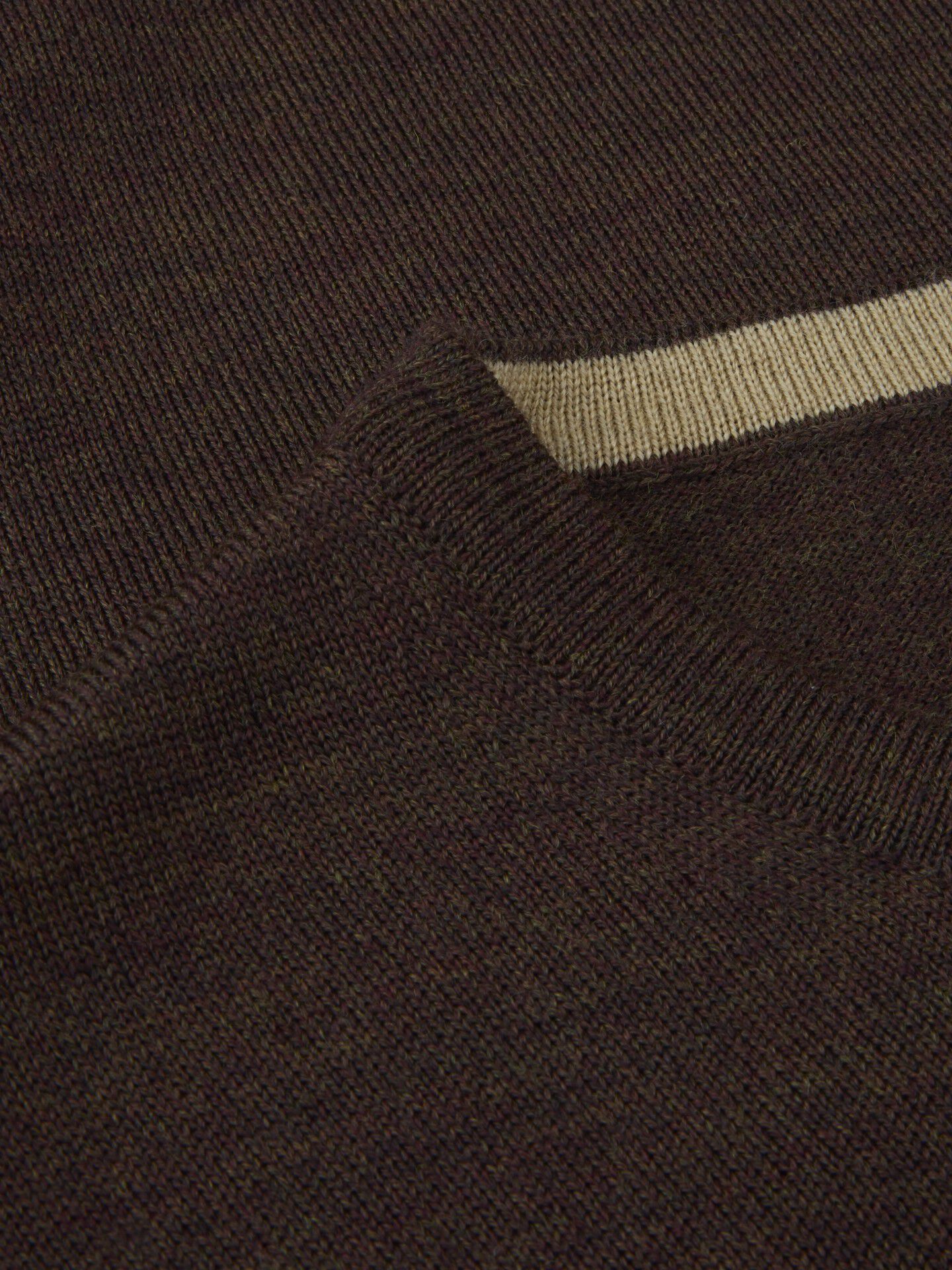 Sweater Knitted Crew Neck With Patch Merino Wool