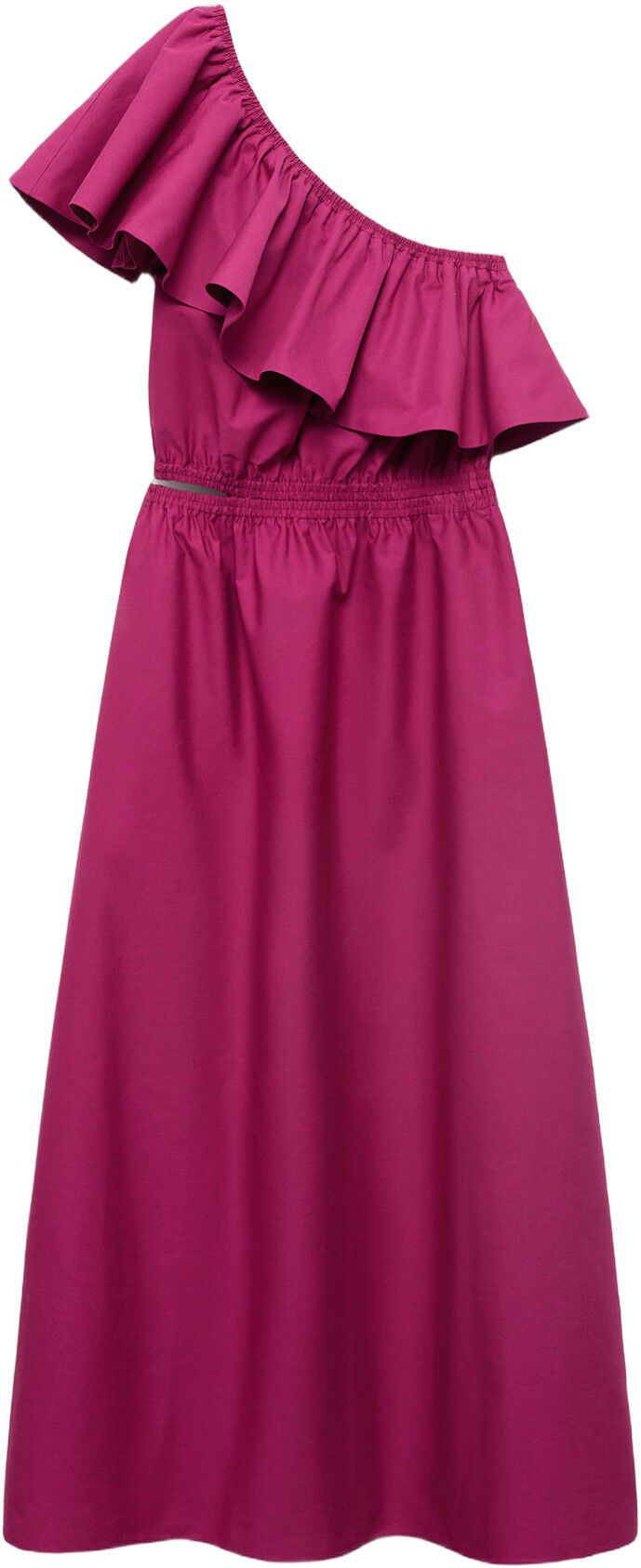 Asymmetrical cut-out dress