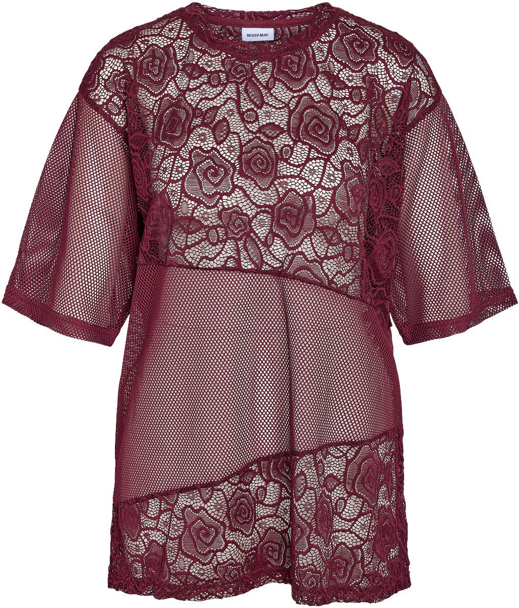 Nmlucca 2/4 Lace Print T-Shirt Jrs Fwd