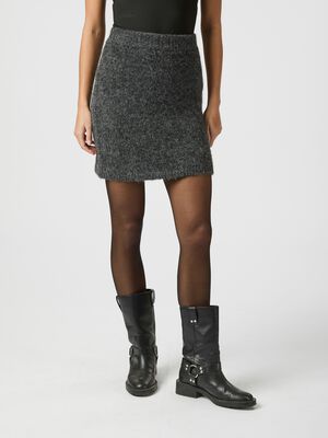 Naria Fluffy Knit Skirt