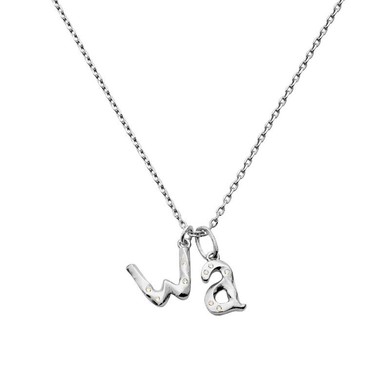 Alphabet Pendant Silver