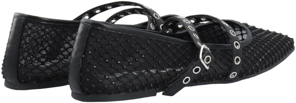 BIAROSE Karr&eacute; Cross Mary Jane Rhinestone Mesh