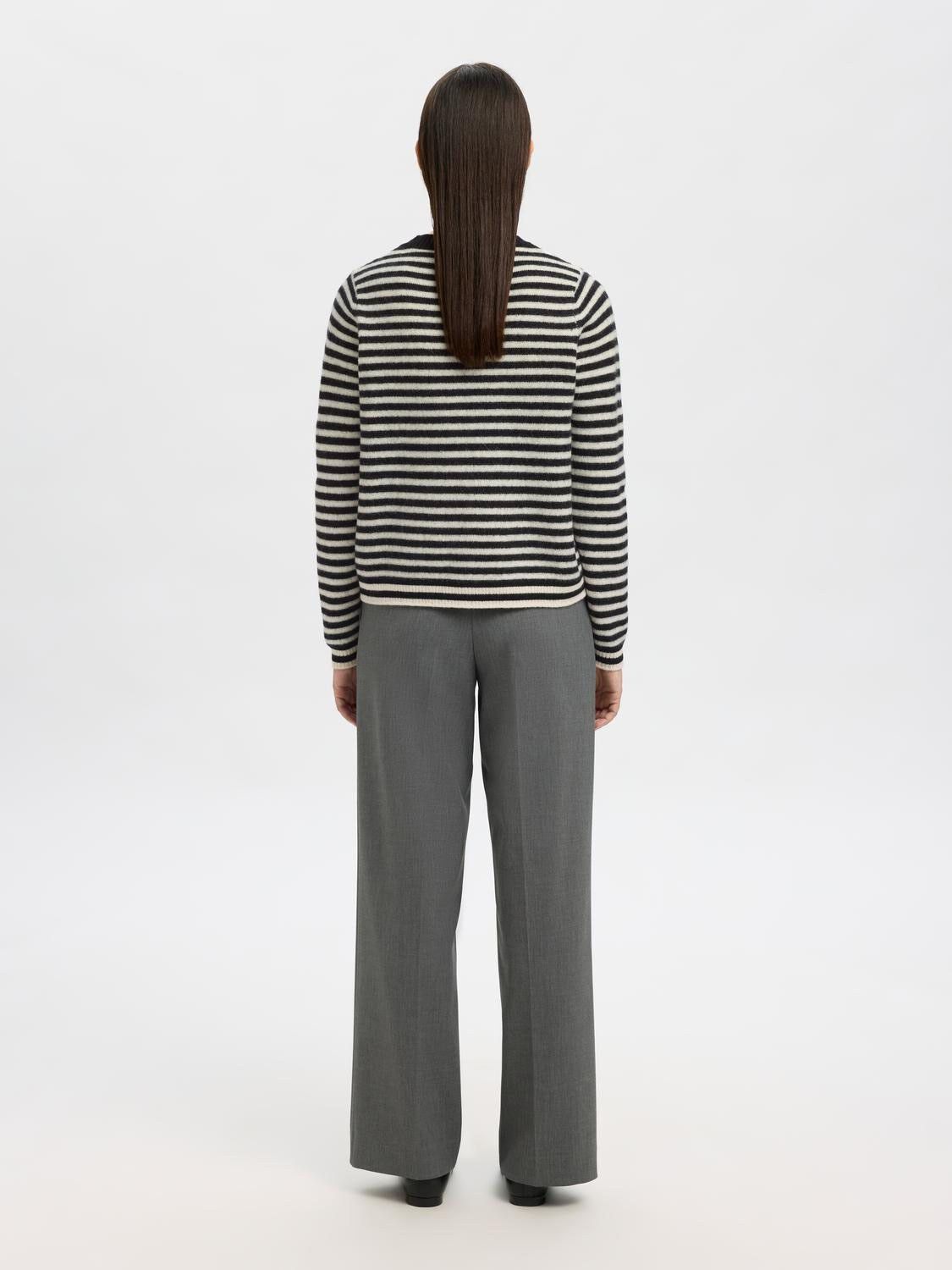 SLFANA LS KNIT WOOL O-NECK NOOS