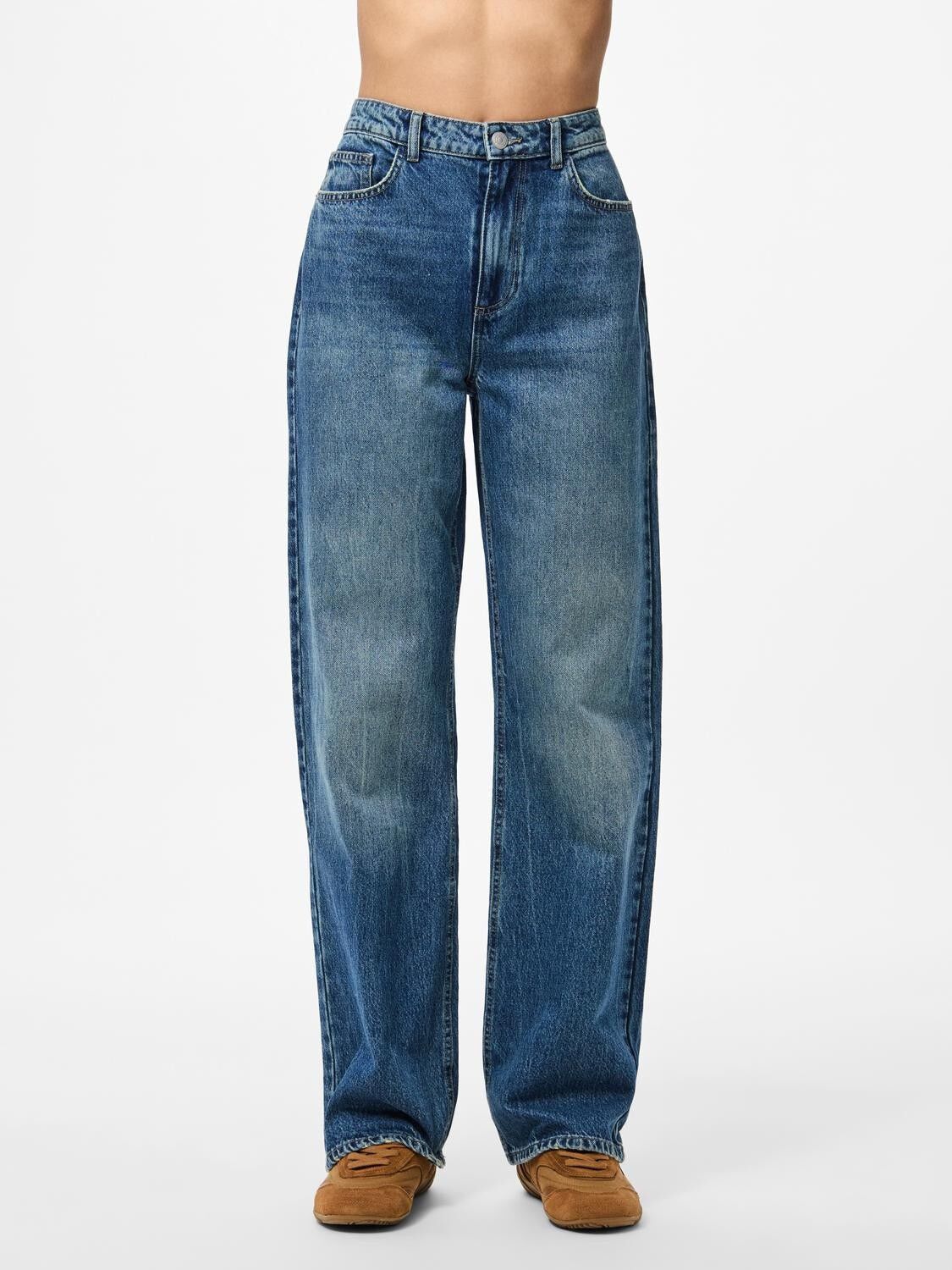 PCKATE HW STRAIGHT JEANS MB NOOS BC