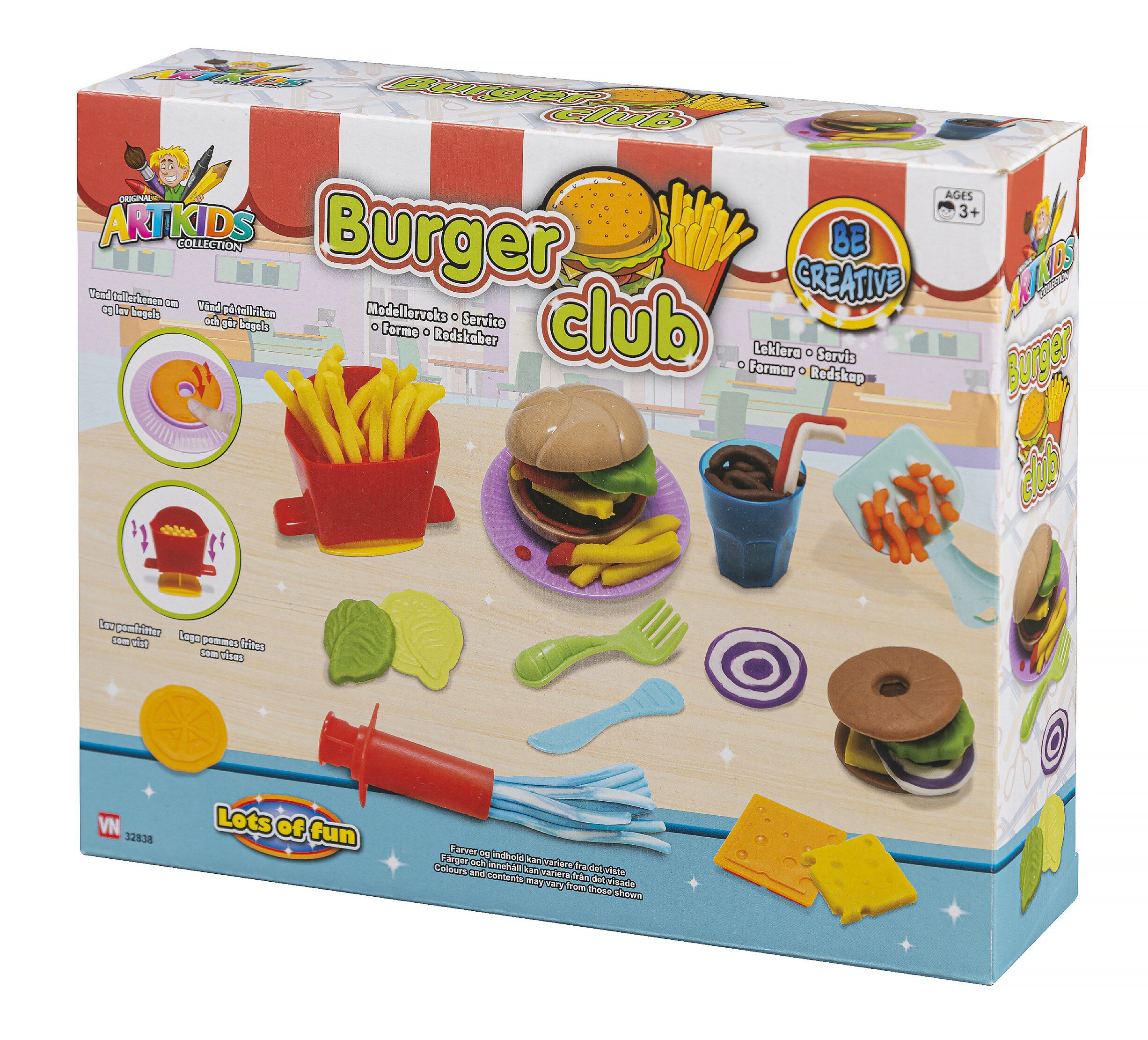 ARTKIDS BURGER&FRIES 3x50