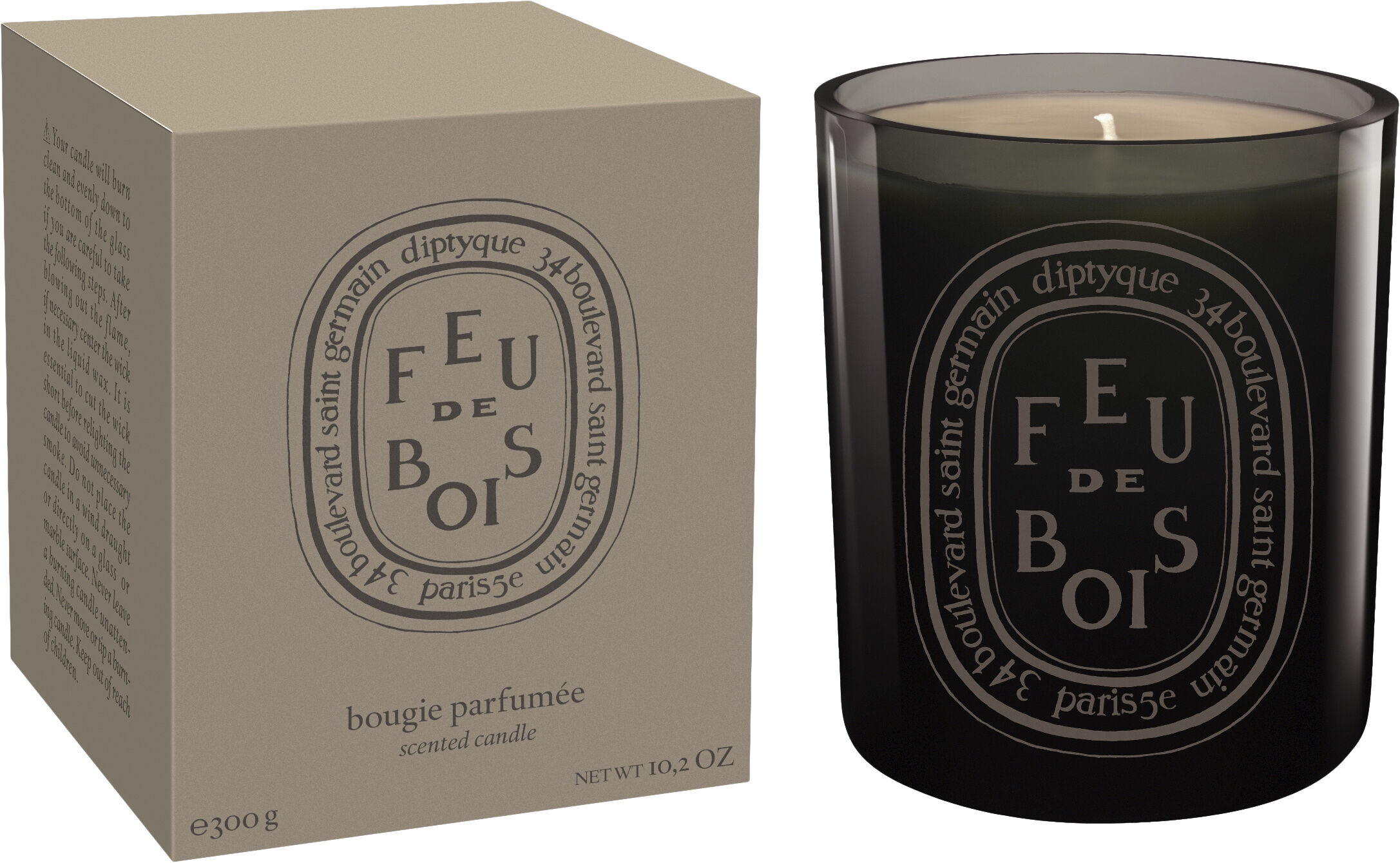 Feu de Bois "Gris" Scented Candle
