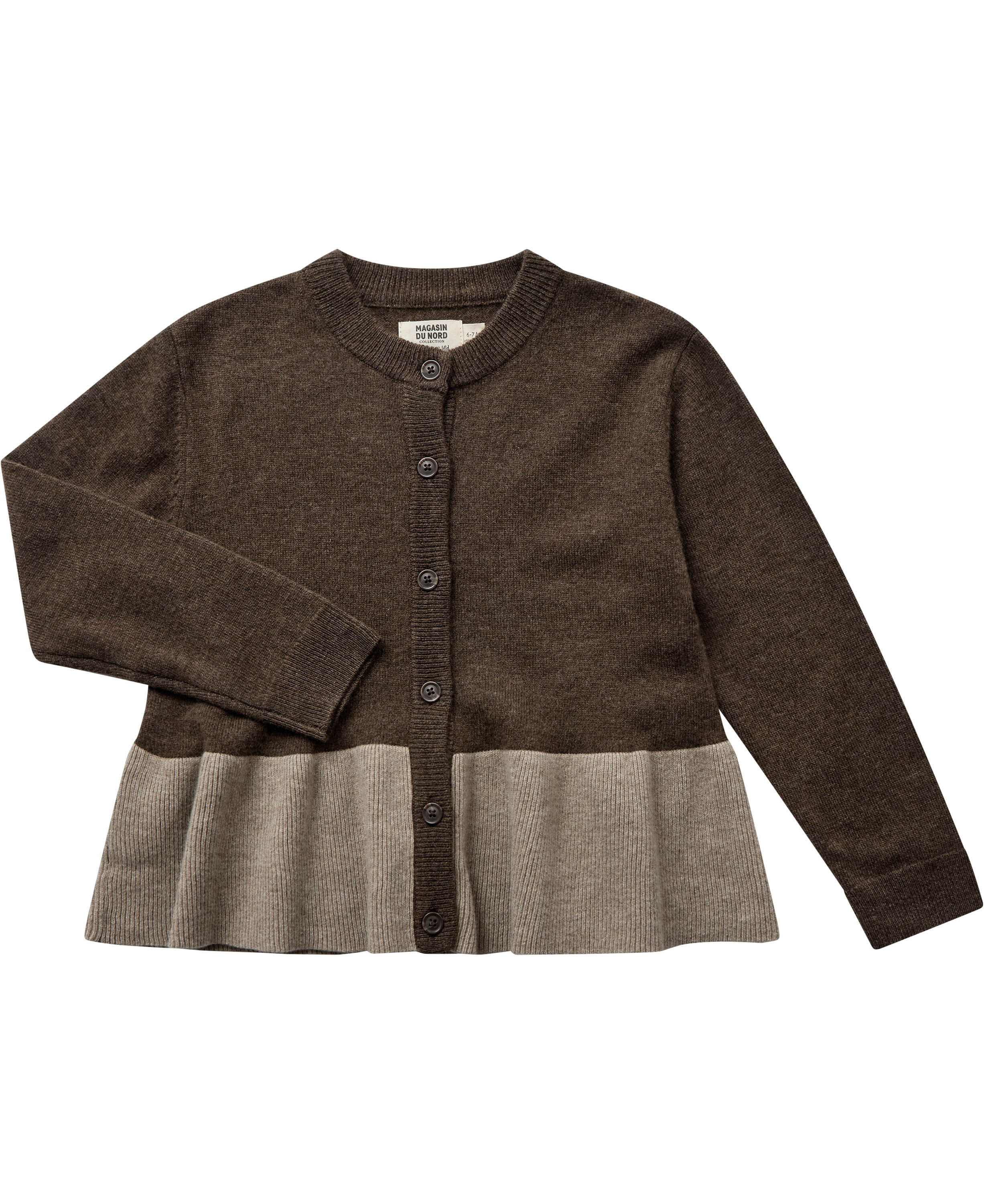 Strikka 14 RWS wool & GCS cashmere cardigan (peplum)