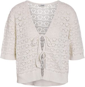 NMLAIKA S/S TIE KNIT TOP FWD