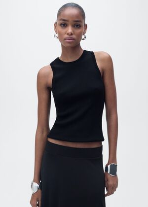 Ribbed knit top
