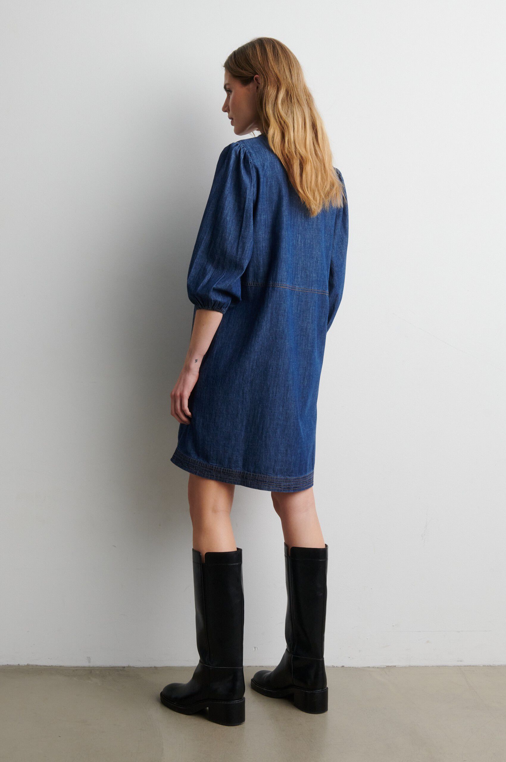 Evana Denim Tunic Dress