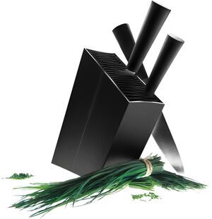 Knivblock snedst?llt, Black