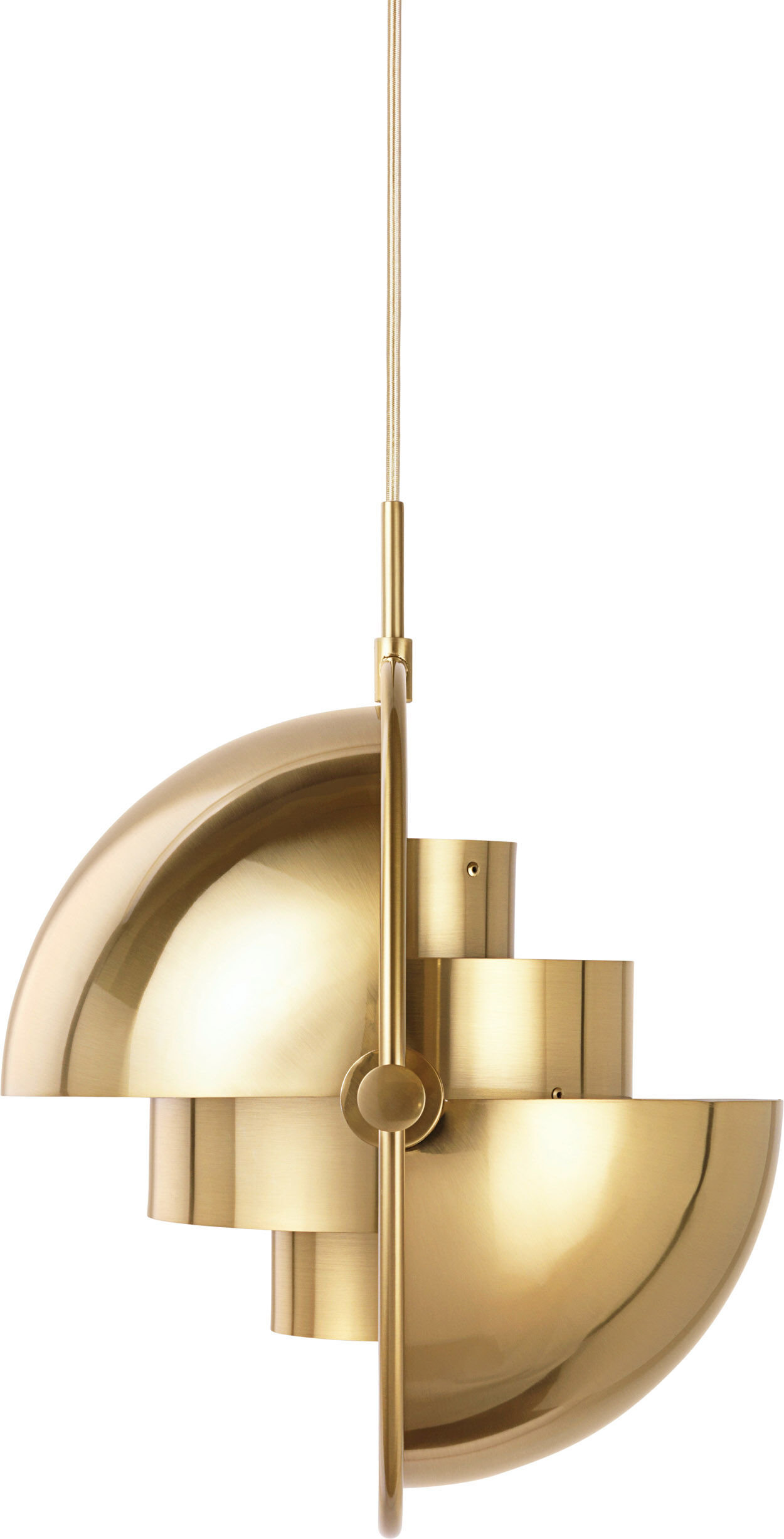 Multi-Lite Pendant (Base: Brass, Shade: Shiny Brass)