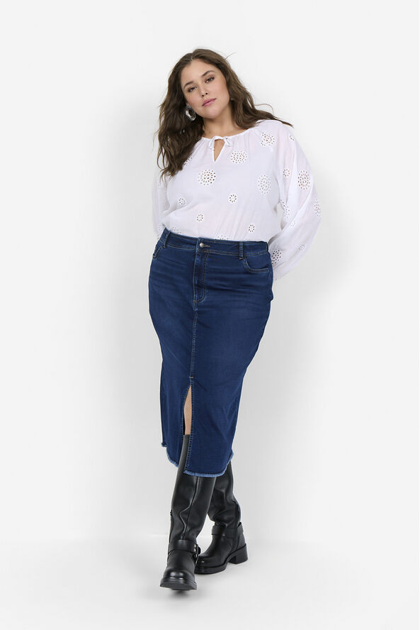 Curvy WA-GIT 1 Bluse Hvid