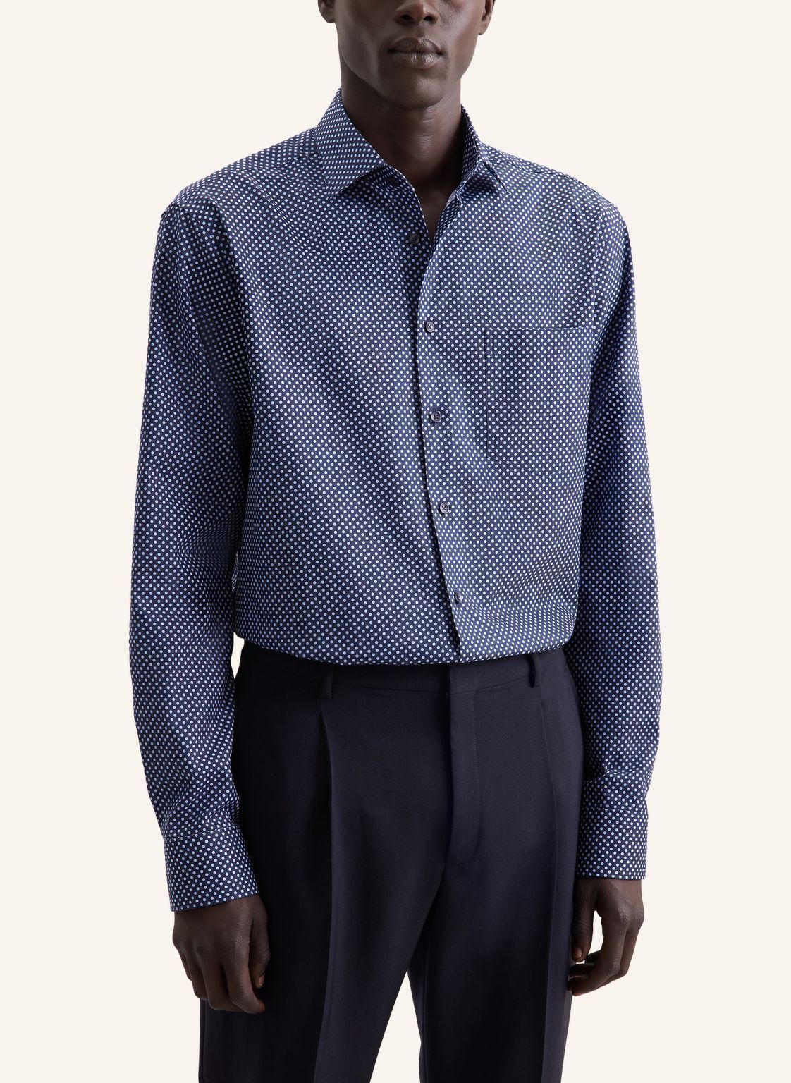 Business shirt Regular 1/1 Kent-Collar Print