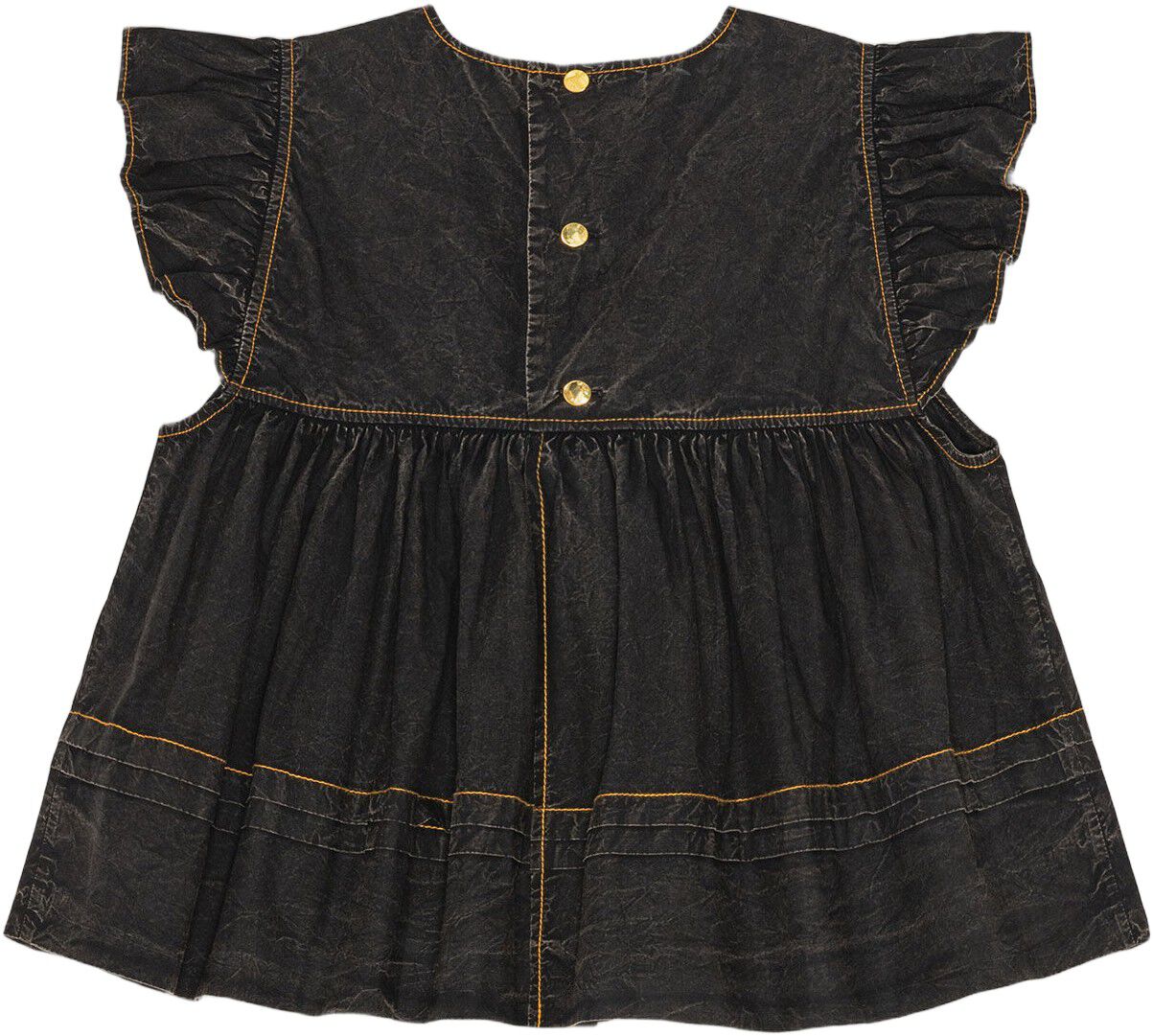 Garment Dyed Cotton Frill Sleeve To