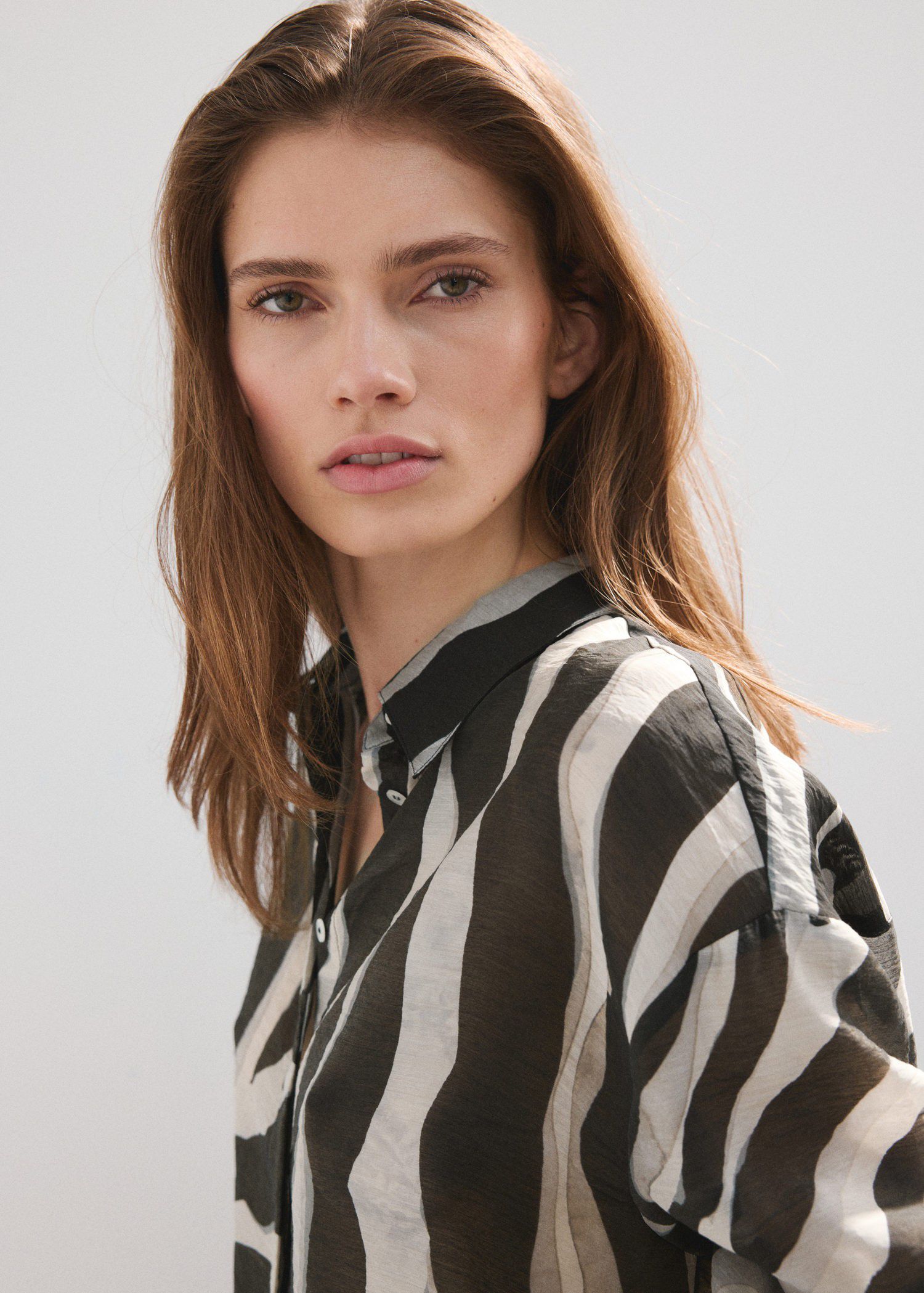 Lyocell printed shirt