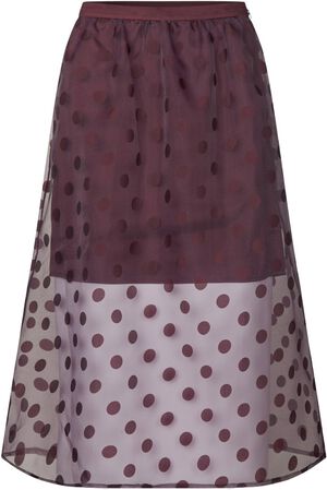 2069 Organza, Elasticated Waistband Midi Skirt