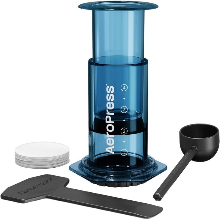 Aeropress Clear Colors Blue Coffee Press