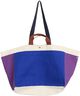 Weekend Bag (Organic)-Medium-Electric blue multi