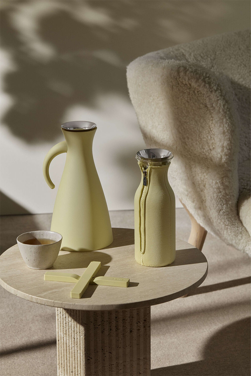 Magnetisk bordsk&aring;ner Champagne