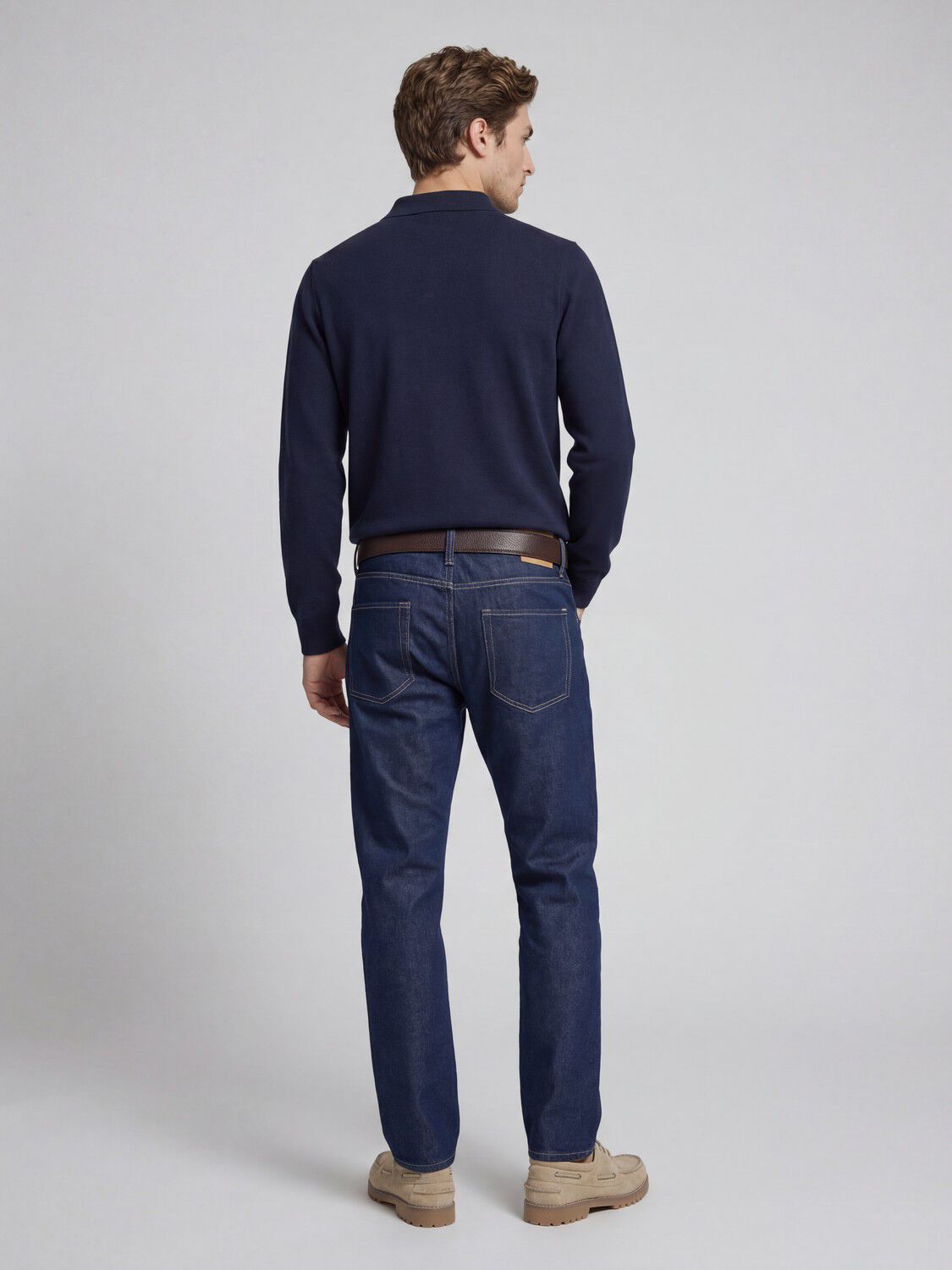 JREBCALLUM KNIT POLO NECK LS