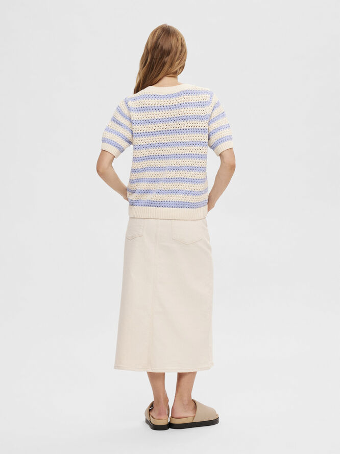 SLFALBY SS KNIT O-NECK