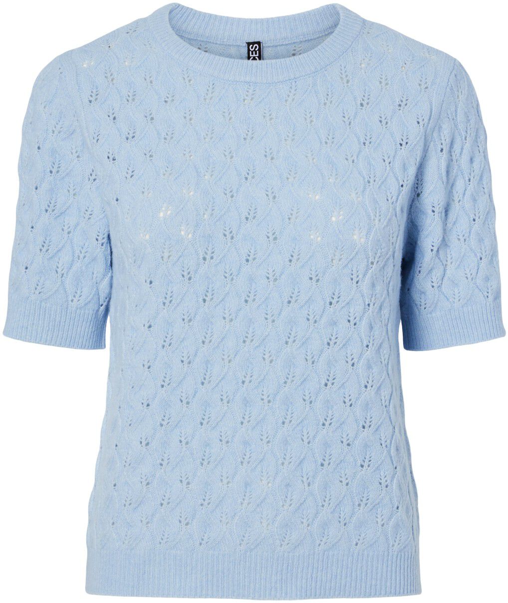 PCLELOU SS O-NECK KNIT NOOS BC