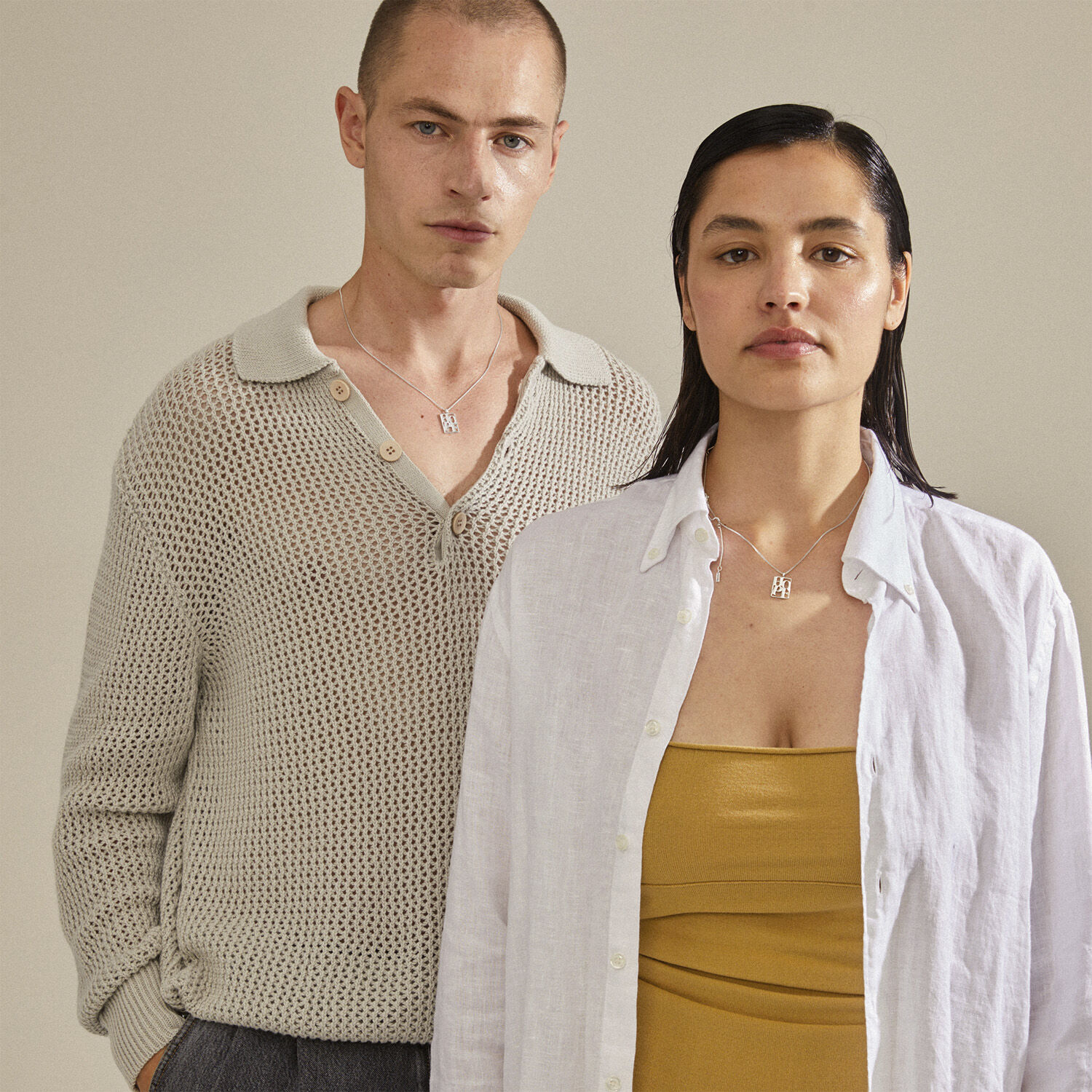 LOVE TAG, recycled HOPE necklace silver-plated