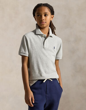 Slim Fit Cotton Mesh Polo Shirt Kids