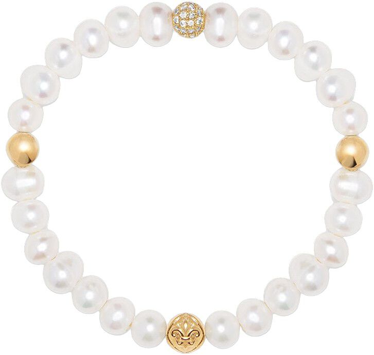 Wristband with Pearl and Gold