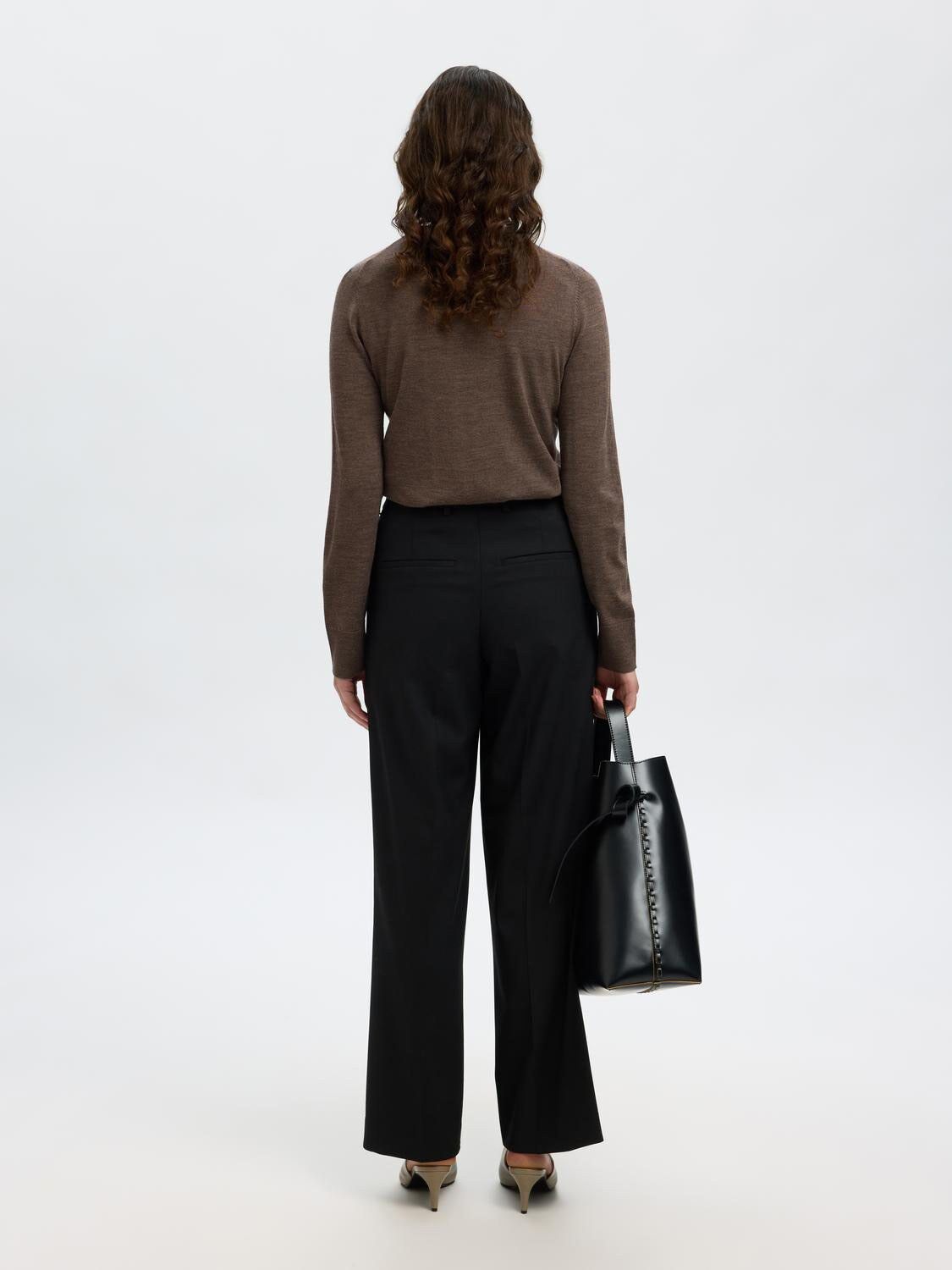 Slfthea Ls Knit Merino O-Neck Noos