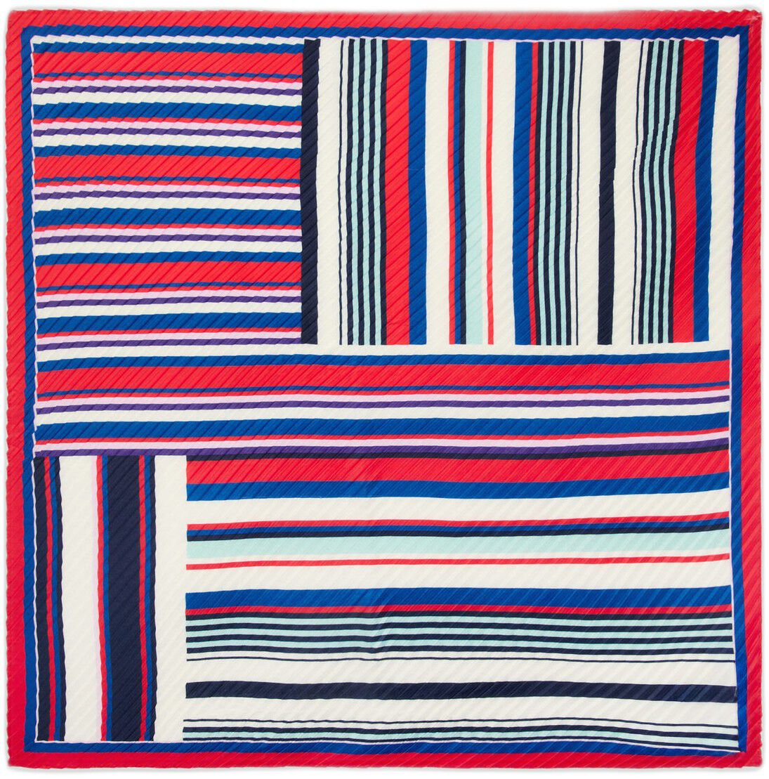 Textured print scarf