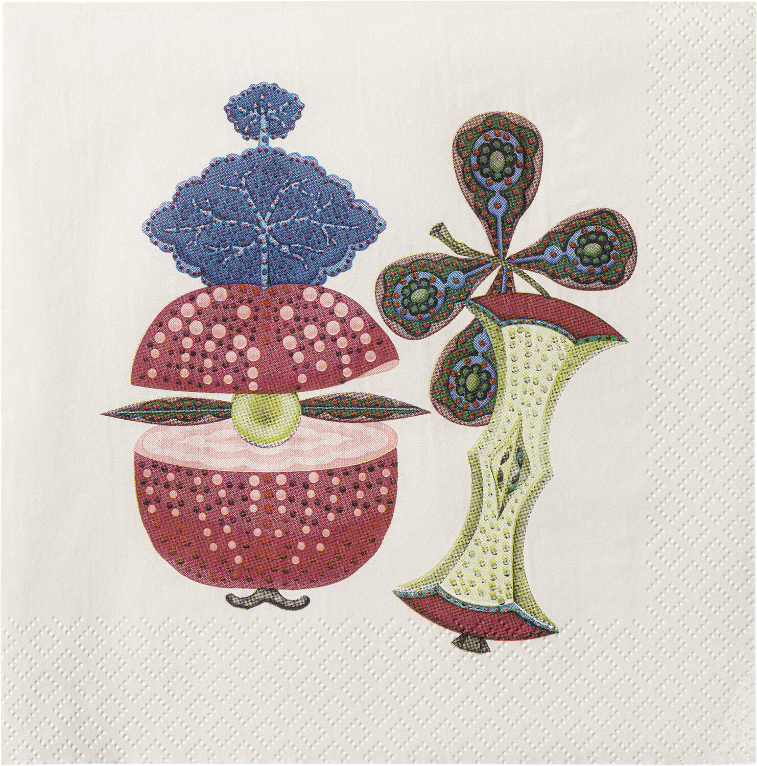 Taika Servietter 33x33cm Sato R&oslash;d