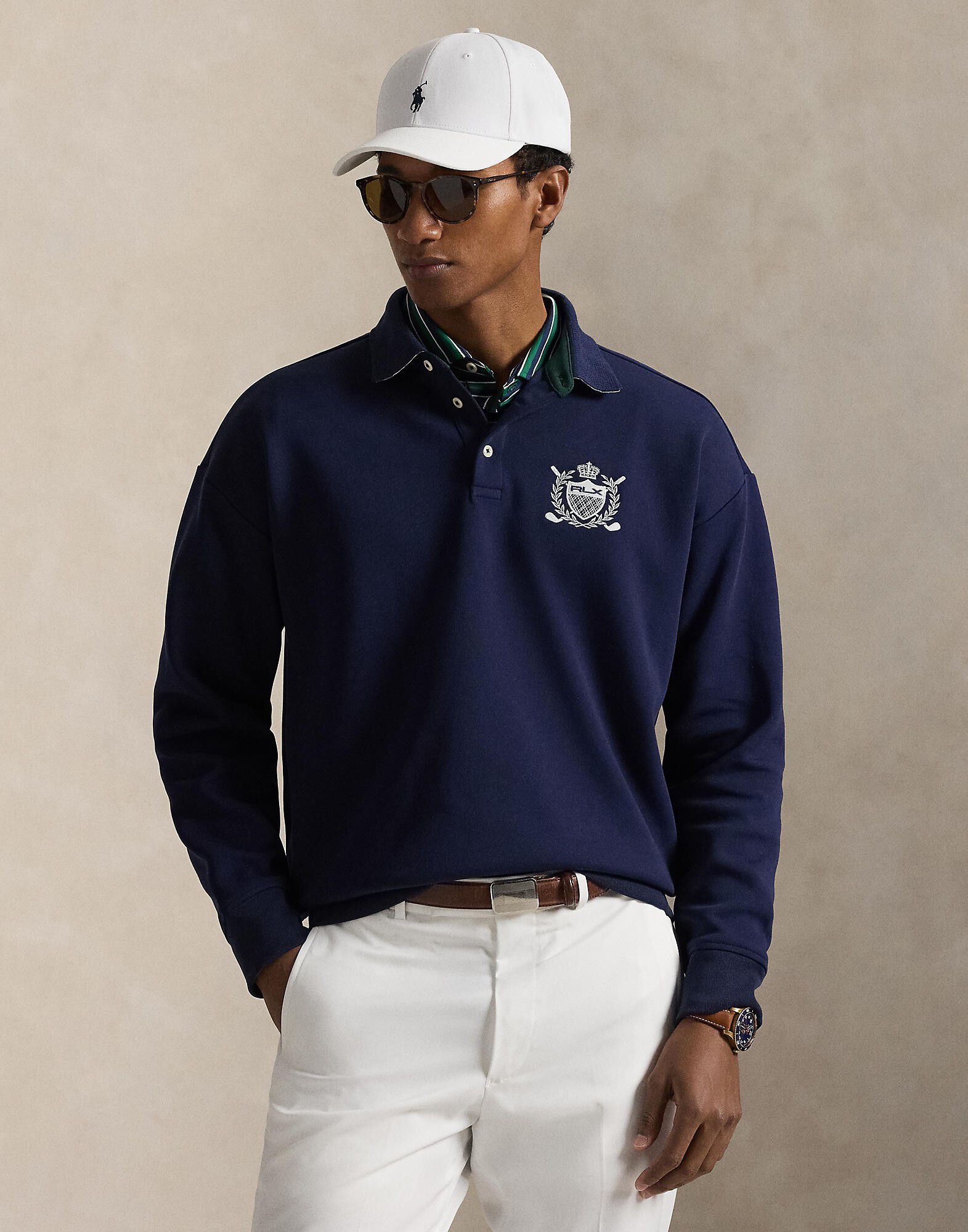 Relaxed Fit Crest Double-Knit Sweatshirt