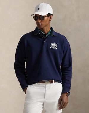 Relaxed Fit Crest Double-Knit Sweatshirt