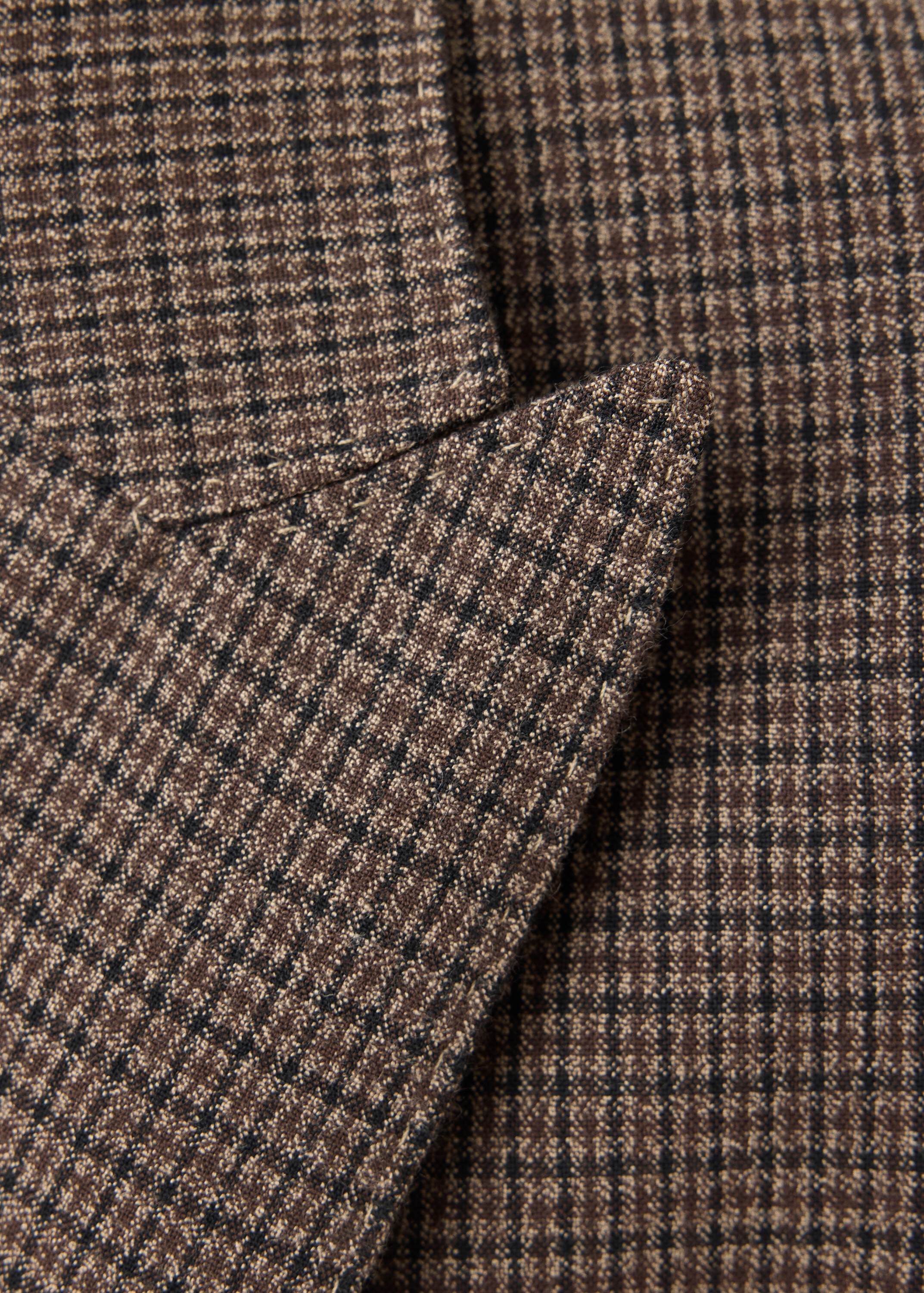 Double-breasted suit blazer