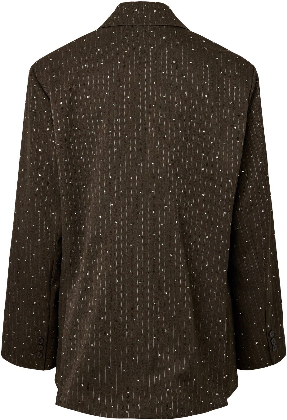 Pcfalka Pinstriped Blazer W. Rhinestones