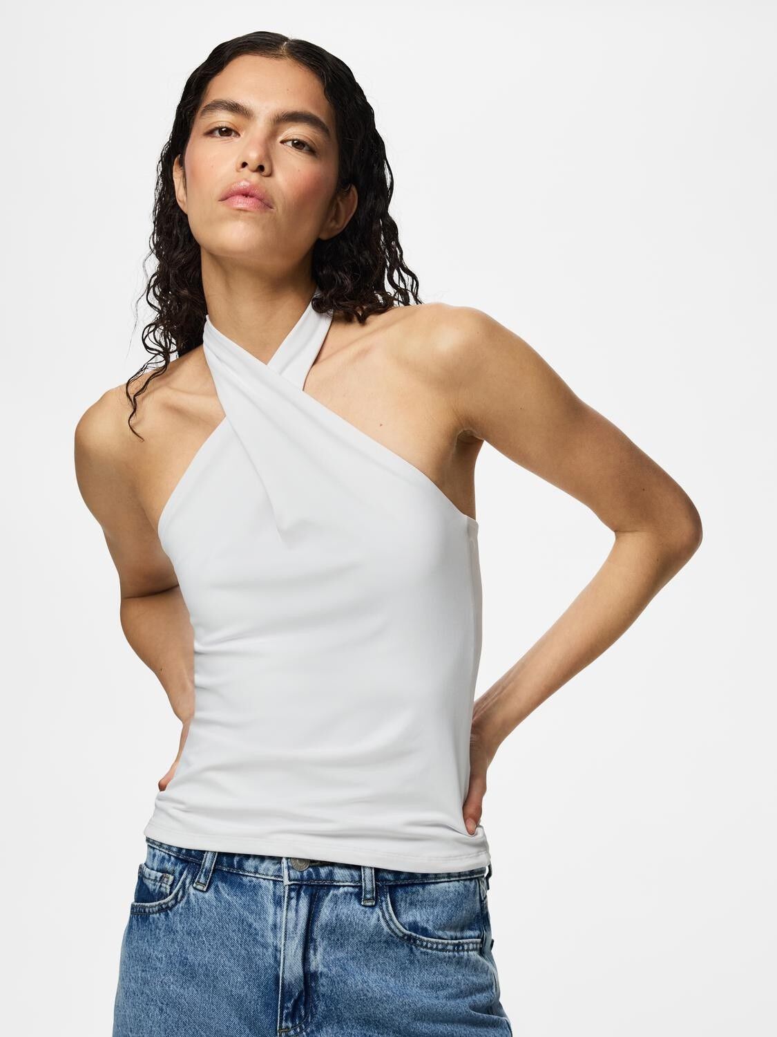 Pclula Halterneck Top Jrs