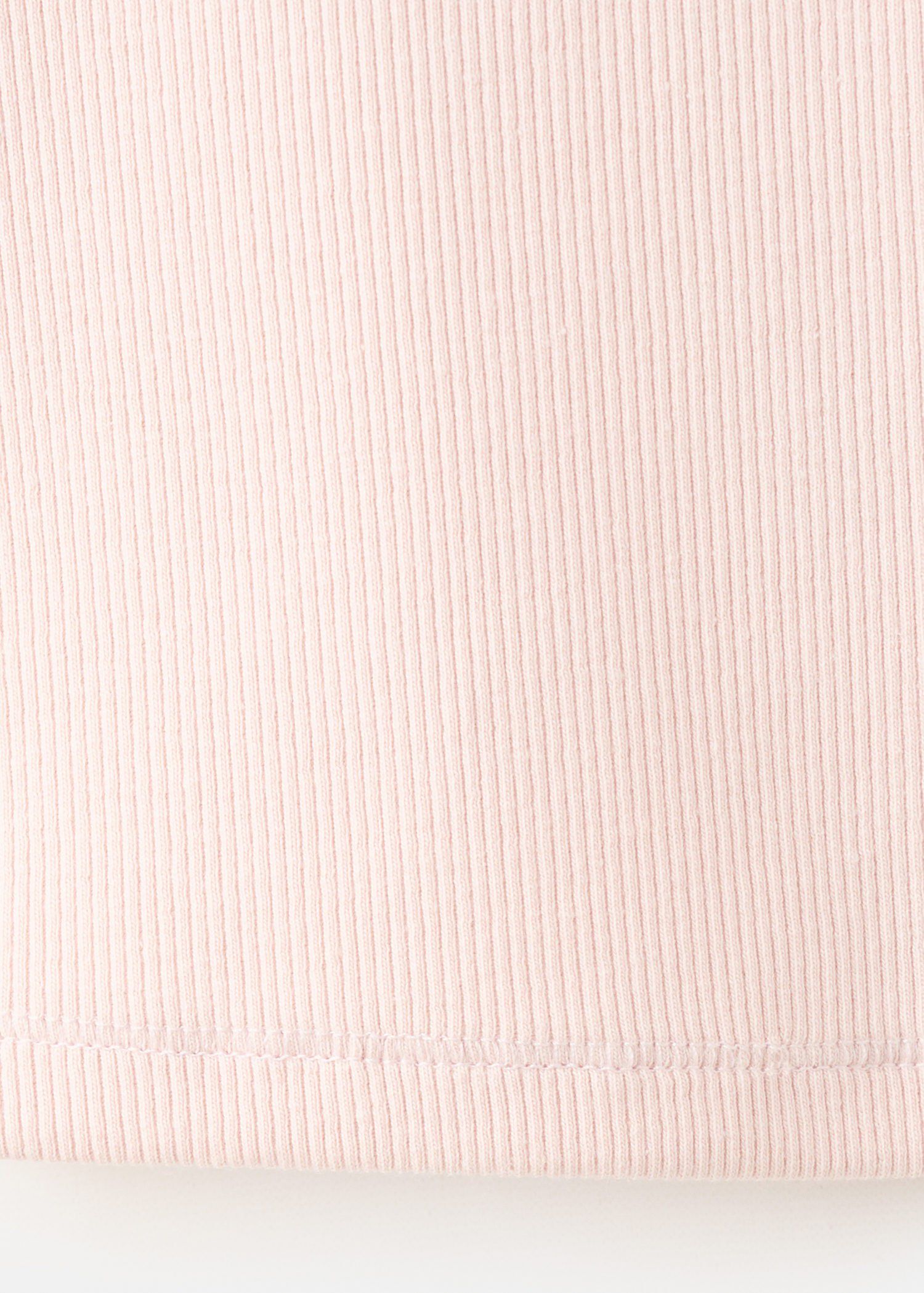 Ribbed cotton-blend top