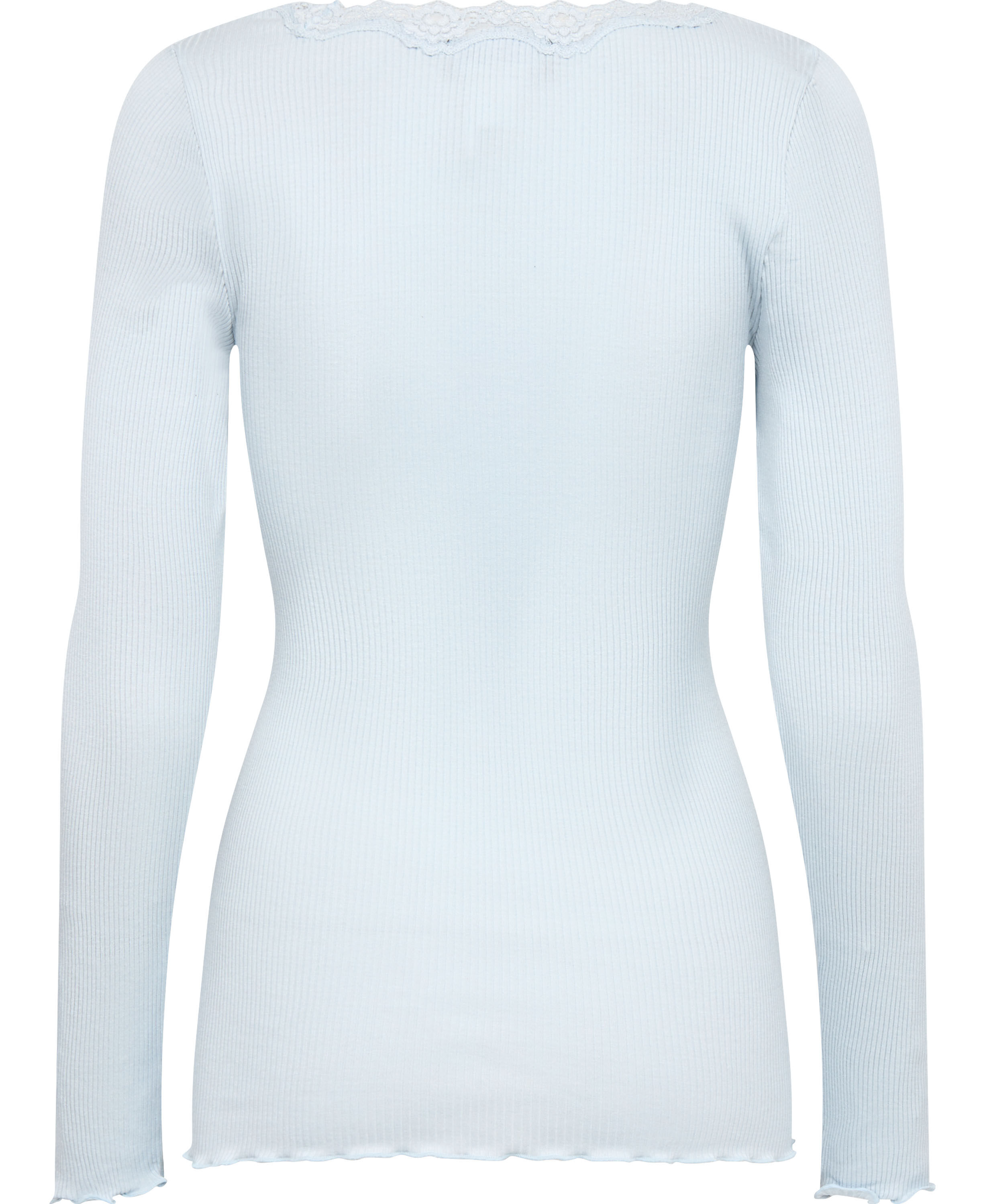 Silk t-shirt w/ lace