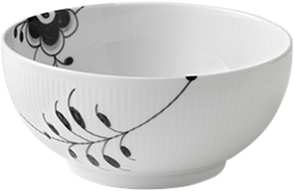 Black Fluted Mega skål 1,8 L / 21 cm