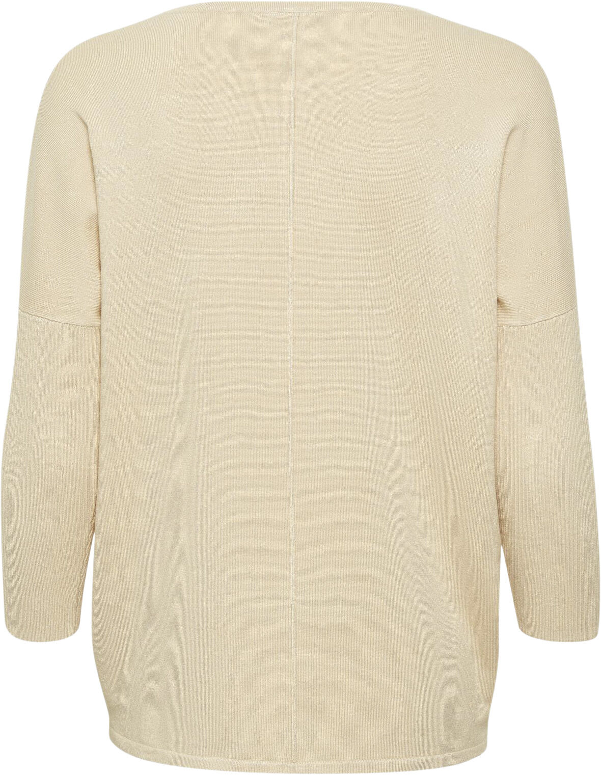 A2561, KNIT BLOUSE W RIB SL