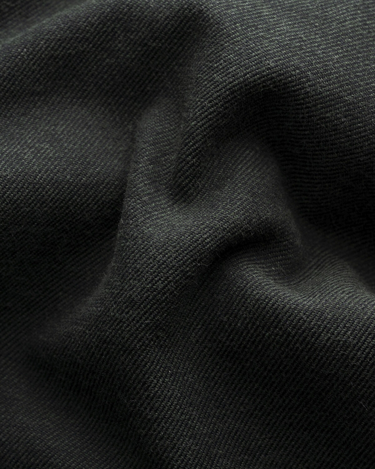 Contemporary Fit Dark Green Flannel Shirt