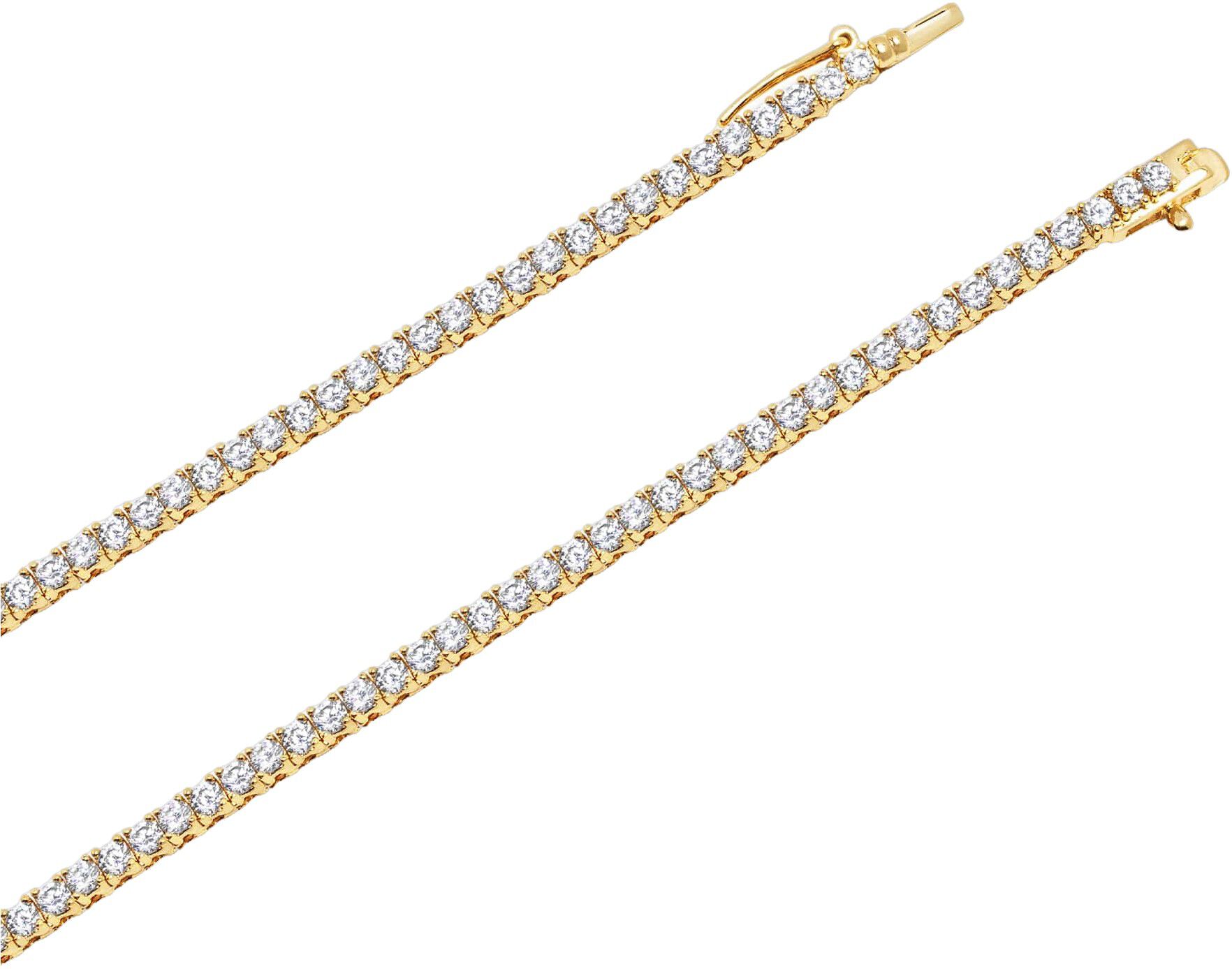 Mini Tennis Necklace in Gold