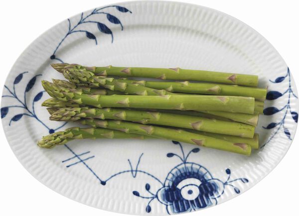 Blue Fluted Mega tallrik oval 28 cm dekor nr. 7